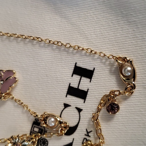 Coach Mixed Charm Layered Necklace New with Tag - Picture 5 of 6